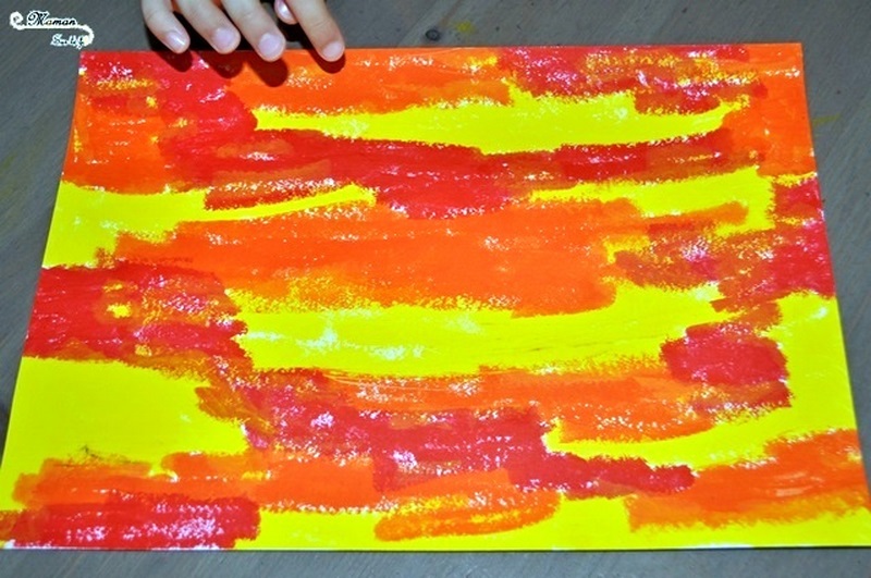 Créer des tableaux de la savane au soleil couchant en 3 façons - Utilisation de différentes techniques : découpage, collage - peinture en stick - peinture éponge couleurs et dégradé - Ombre animaux, arbre, femme - arts visuels maternelle - activité créative enfants - mslf