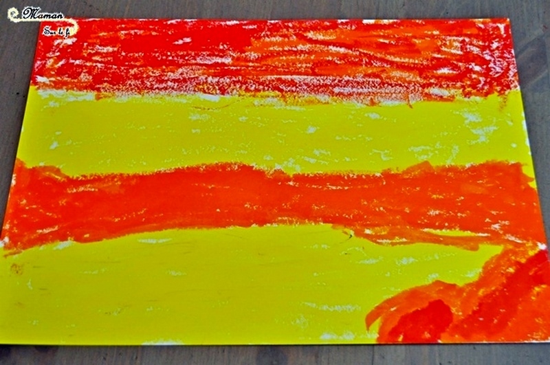 Créer des tableaux de la savane au soleil couchant en 3 façons - Utilisation de différentes techniques : découpage, collage - peinture en stick - peinture éponge couleurs et dégradé - Ombre animaux, arbre, femme - arts visuels maternelle - activité créative enfants - mslf