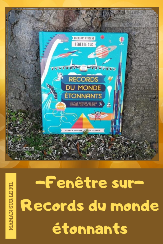 Test et avis livre enfants - Fenêtre sur records du monde étonnants Usborne - Livre à rabats - fenêtres - littérature enfant - mslf