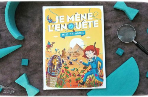 Test et avis livre enfants - Enigmes et enquête - Livre Jeu sur le thème de l'Egypte et des momies - Enigmes, jeux, suspects, indices romancés - Editions Gründ - déduction coupable - Livre jeu mathématiques logique - littérature enfant - mslf