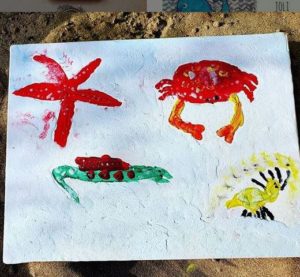 Participations au RV sur le fil : Techniques de peinture originales - Activités créatives enfants
