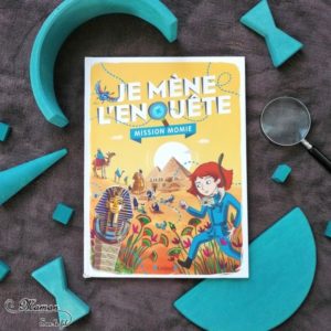 Test et avis livre enfants - Enigmes et enquête - Livre Jeu sur le thème de l'Egypte et des momies - Enigmes, jeux, suspects, indices romancés - Editions Gründ - déduction coupable - Livre jeu mathématiques logique - littérature enfant - mslf