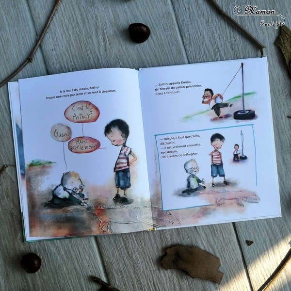 Livres Enfants - Nouveautés Maison éditions D'Eux - La petite bûche : humour et jeux de mots - Le garçon invisible : timidité, émotions, discrétion école - C'est à moi : partage et dispute - test et avis - mslf