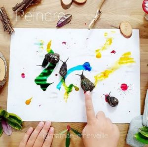 Participations au RV sur le fil : Techniques de peinture originales - Activités créatives enfants