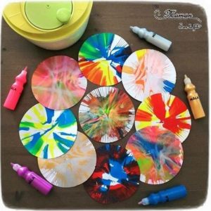 Participations au RV sur le fil : Techniques de peinture originales - Activités créatives enfants