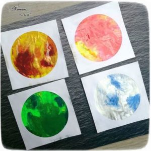 Participations au RV sur le fil : Techniques de peinture originales - Activités créatives enfants