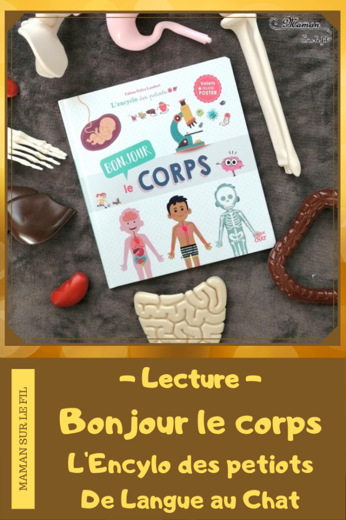 Test et avis livre enfants - L'encyclo des petiots - Bonjour le corps ! de Langue au chat - Corps humain - Livre, documentaire à rabats - fenêtres - littérature enfant - mslf