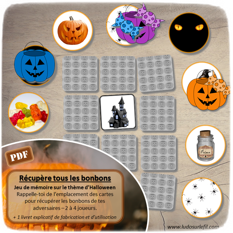 Nouveautés d'octobre - Boutique en ligne Ludo sur le fil - fichiers jeux pdf à imprimer - Automne, champignons, Halloween, animaux forêt, ferme, domestiques, véhicules terrestres - mslf