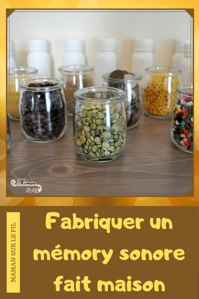 Fabriquer un mémory sonore DIY en récup - avec des bouteilles de yaourt à boire - Jeu fait maison - Jeu autour des 5 sens - Ouïe - correspondance son - Activité sensorielle enfants - atelier maternelle - mslf