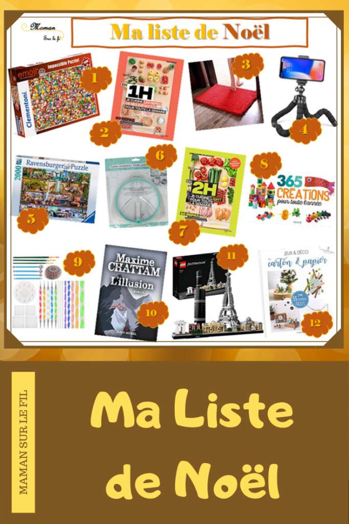 Ma liste de Noël - Idées cadeaux - Maman Sur Le Fil