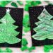 Activité manuelle enfant - Sapins graphiques en peinture au papier crépon vert - Déchirer, poser et mouiller - graphisme - activité créative libre - Décorer le sapin - Arts visuels maternelle Noël et Hiver - mslf