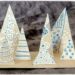 Activité créative enfants - fabriquer une forêt de sapins graphiques en 3D avec des emballages en carton - relief et récup - éclairage - dessin & graphisme - Arts visuels surcyclage - maternelle - cycles 2 et 3 - mslf