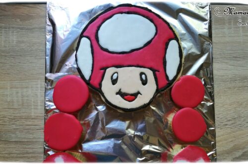 Gâteaux Toad et Toadette de Mario Bros - idée anniversaire enfants - Windows color - dessin animé - glaçage royal - cake design - décoration gâteau - mslf