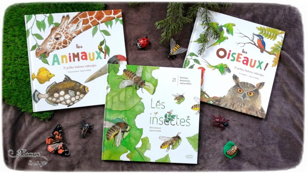 Test et avis livre enfants - Collection 21 petites histoires naturelles aux éditions du Ricochet - nature, animaux, oiseaux et insectes - Livres grand format entre albums poétiques et documentaires - - littérature enfant - mslf