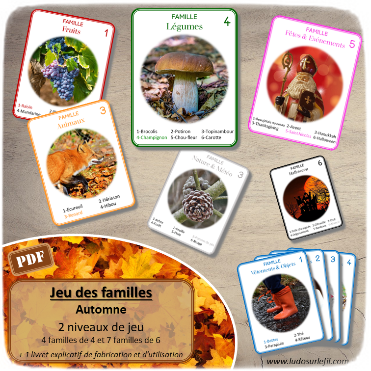 Nouveautés de novembre - Boutique en ligne Ludo sur le fil - fichiers jeux pdf à imprimer - Véhicules, robots, trains, Automne, Noël, Calendrier Avent - mslf