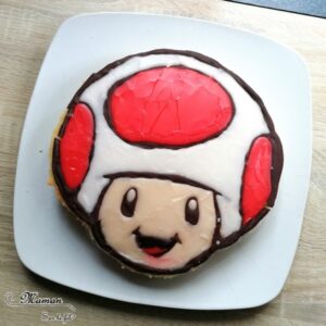 Gâteaux Toad et Toadette de Mario Bros - idée anniversaire enfants - Windows color - dessin animé - glaçage royal - cake design - décoration gâteau - mslf