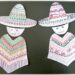 Activité créative enfants - Poncho et sombrero mexicain en graphisme - Dessine différents types de graphisme en piochant des cartes modèles - Répertoire graphique - Hasard Dessin - Motricité fine et prémices à l'écriture - Créativité - Amérique du Nord et Mexique - Découverte d'un pays - Espace et géographie - arts visuels et atelier maternelle et Cycle 1 et 2 - Eté - mslf