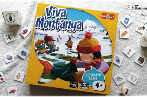 Avis sur le jeu Viva Montanya de Bioviva - Jeu coopératif de mémorisation autour des animaux de la montagne, du tri des déchets, de la préservation de la nature, de la faune et de la montagne - Tri des déchets - Jeu à partir de 4 ans - Test jeu de société enfants - maternelle et élémentaire - Ecologie - mslf