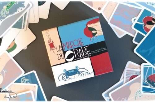 Avis sur le jeu La marche du crabe de Jeux Opla - Jeu coopératif de déduction pour deux joueurs - autour du respect de la nature, des déchets, de la plage, des crabes, du respect de la nature et de la planète -0 des déchets, de la préservation de la nature - Humour - Jeu à partir de 8 ans - Test jeu de société enfants - élémentaire - Ecologie - mslf