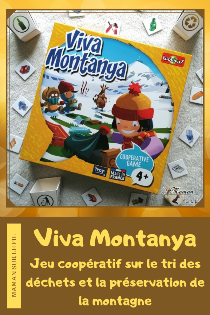 Avis sur le jeu Viva Montanya de Bioviva - Jeu coopératif de mémorisation autour des animaux de la montagne, du tri des déchets, de la préservation de la nature, de la faune et de la montagne - Tri des déchets - Jeu à partir de 4 ans - Test jeu de société enfants - maternelle et élémentaire - Ecologie - mslf