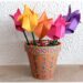 Activité créative enfants - Créer un bouquet de tulipes en origami - Pliage de papier, bricolage, DIY - Pot de fleurs - Printemps - Découverte de l'Asie et Japon - Tutoriel - Découverte d'un pays - Espace et géographie - arts visuels et atelier maternelle et Cycles 2 et 3 - mslf