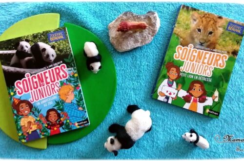 Test et avis livre enfants - Romans - Soigneurs Juniors - Nathan - Ecrits en collaboration avec le Zooparc de beauval - Animaux, parc animalier, zoo - Sorties enfants - Pandas, Lions - Documentaires - littérature enfant - Test et avis - mslf