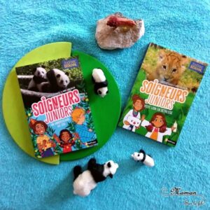 Test et avis livre enfants - Romans - Soigneurs Juniors - Nathan - Ecrits en collaboration avec le Zooparc de beauval - Animaux, parc animalier, zoo - Sorties enfants - Pandas, Lions - Documentaires - littérature enfant - Test et avis - mslf