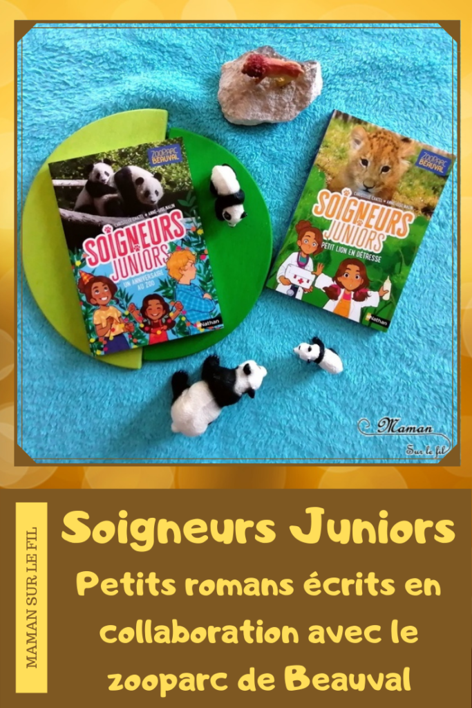 Test et avis livre enfants - Romans - Soigneurs Juniors - Nathan - Ecrits en collaboration avec le Zooparc de beauval - Animaux, parc animalier, zoo - Sorties enfants - Pandas, Lions - Documentaires - littérature enfant - Test et avis - mslf