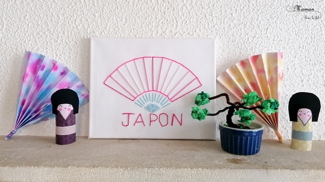 Activité créative enfants - Fabriquer un faux bonsaï japonais avec des fils chenilles et du papier crépon - Récup - Froissage - Motricité fine - Bricolage - Créativité - Découverte de l'Asie et du Japon - Découverte d'un pays - Espace et géographie - arts visuels et atelier maternelle et Cycle 1 et 2 - mslf