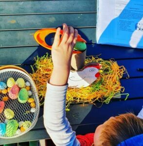 Récap idées activités enfants thème Chasse et Pêche - Pâques et 1er avril - oeufs et poissons - RV Sur le fil - mslf
