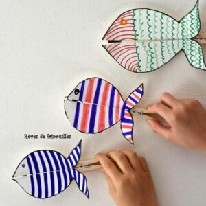 Récap idées activités enfants thème Chasse et Pêche - Pâques et 1er avril - oeufs et poissons - RV Sur le fil - mslf