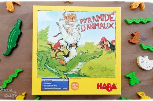 Jeu de société Pyramide d'animaux de Haba - Jeu d'adresse et d'équilibre sur manchots, moutons, lézards, serpents, crocodiles, hérissons, toucans, singes - Motricité fine, habilité, coordination oeil-main - 4 ans et plus - Test et avis - mslf