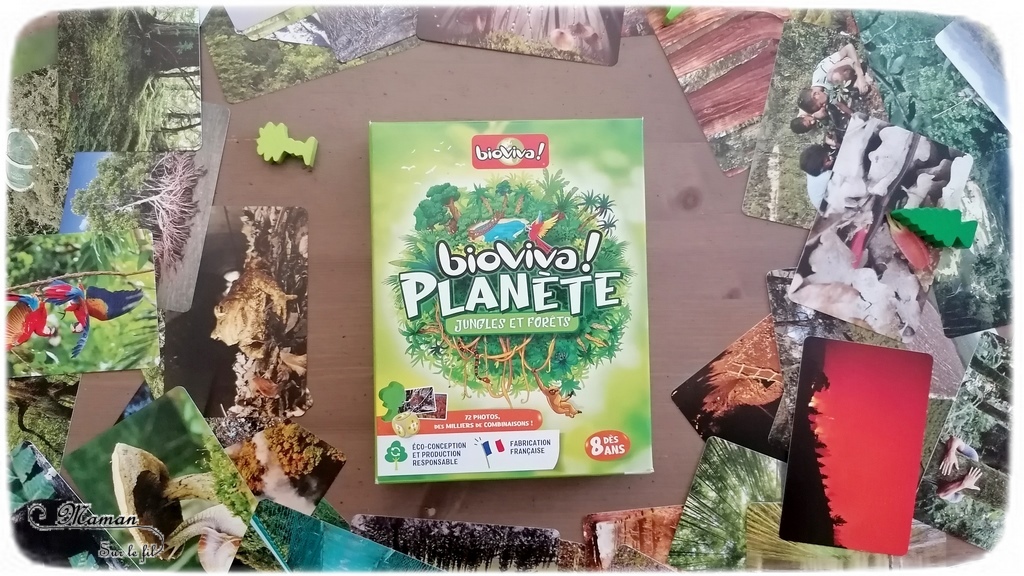 Test et avis du nouveau jeu Bioviva - Bioviva Planète - Jungles et Forêts ou Mers et Océans - Jeux 8 ans et plus français - cartes et photos - Déduction et stratégie, Mémoire et Rapidité - Vocabulaire - Lexique - 2 jeux, 2 règles mais compatibles - jeu voyage - fabrication française - mslf