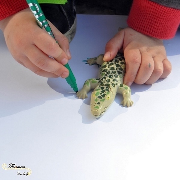 Activité créative enfants - Dessiner avec le soleil, la lumière et les ombres - dessin des animaux de la savane, de Mickey, de figurines divers, du corps humain - Sciences, expériences et observation - Dessin et créativité - découverte de l'Afrique et du Kenya - Activité extérieure printemps ou été - Découverte d'un pays - Géographie - mslf