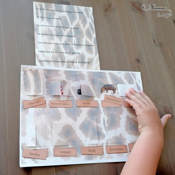 Activité enfants - Jeu à imprimer Où sont les animaux de la savane ? - Jeu de lecture, de compréhension, de logique et de représentation spatiale - Photos - Jeu autocorrectif et ludique grâce aux rabats, fenêtres à ouvrir - Jeu à imprimer DIY sur les animaux de la savane, Kenya et Afrique - printable gratuit - Atelier maternelle et élémentaire - A télécharger Jeux pédagogiques - Documents éducatifs numériques - Découverte d'un pays - Animaux de la savane - Espace et géographie - Cycle 2 - Eté - mslf