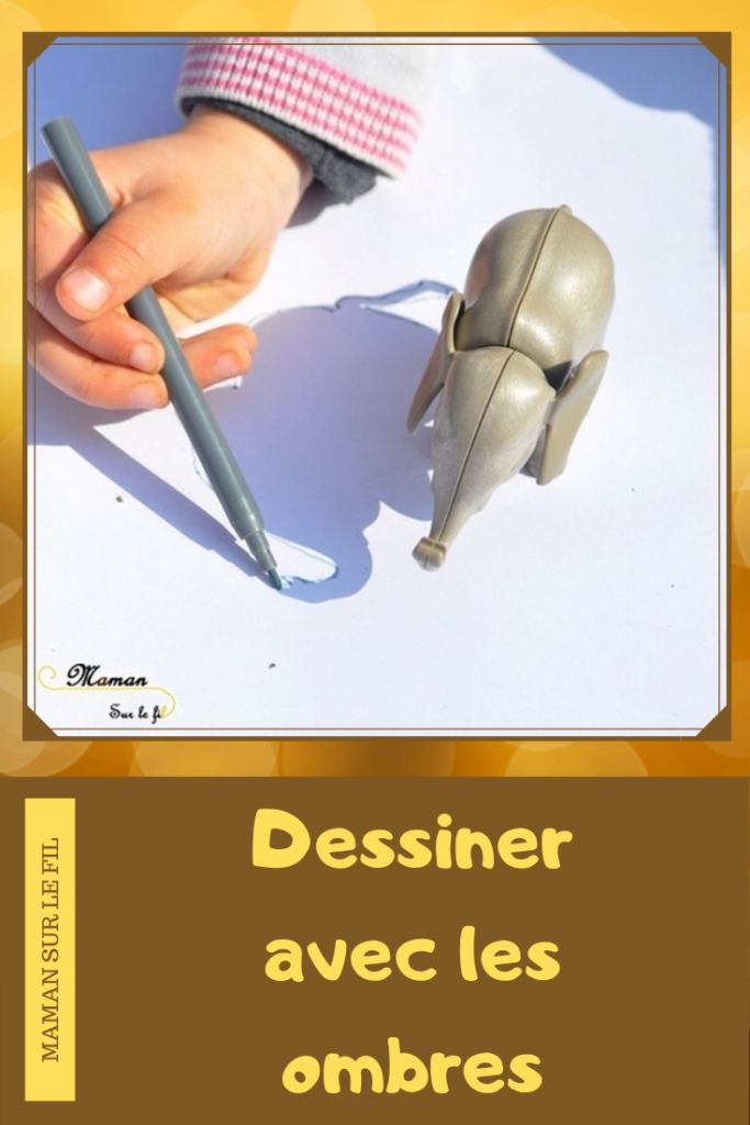 Activité créative enfants - Dessiner avec le soleil, la lumière et les ombres - dessin des animaux de la savane, de Mickey, de figurines divers, du corps humain - Sciences, expériences et observation - Dessin et créativité - découverte de l'Afrique et du Kenya - Activité extérieure printemps ou été - Découverte d'un pays - Géographie - mslf