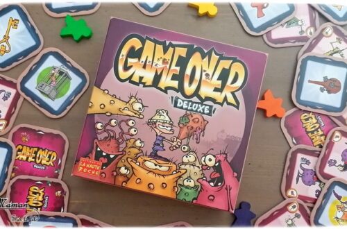 Jeu de société enfants et adultes - Game Over deluxe des éditions La Haute Roche - A l'effigie de la bande dessinée - Thème Jeux Vidéos, Princesse, Blorks et monstres - Jeu de mémoire rigolo - Variante familiale - 5 ans et plus - partie facile et rapide - Jeu de cartes - Test et avis - mslf