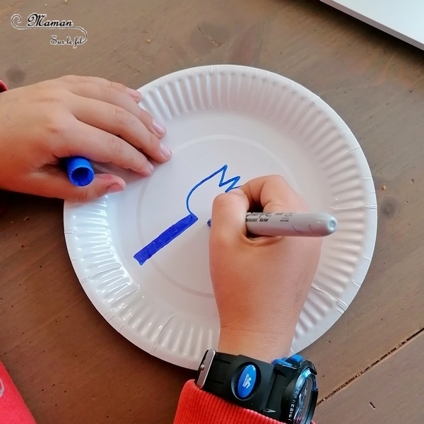 Activité créative et manuelle enfants - Assiettes en carton décorées à la manière des faïences de Delft - Décorer en récup' - Bleu de Delft néerlandais - Hollande, Pays-Bas - Dessin et mandalas - Créativité - Europe - Pays-Bas, Hollande, Néerlandais -Découverte d'un pays - Espace et géographie - arts visuels et atelier Cycle 1, 2 ou 3 - Maternelle et élémentaire - mslf