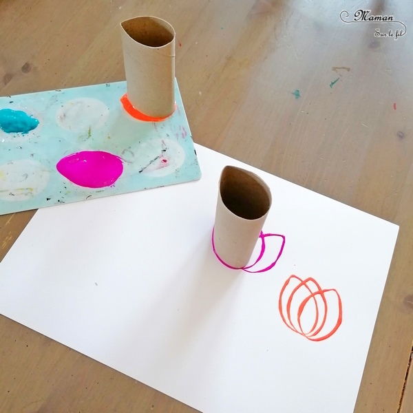 Activité créative et manuelle enfants - Peindre et dessiner des tulipes avec des rouleaux de papier toilette et des crayons de couleur - PQ - Récup, recyclage, peinture et dessin - Champ de tulipes, de fleurs - Parfait pour le printemps - technique rigolote - Paysage - Créativité - Europe - Pays-Bas, Hollande, Néerlandais - Découverte d'un pays - Espace et géographie - arts visuels et atelier Cycle 1 ou 2 - Maternelle - mslf