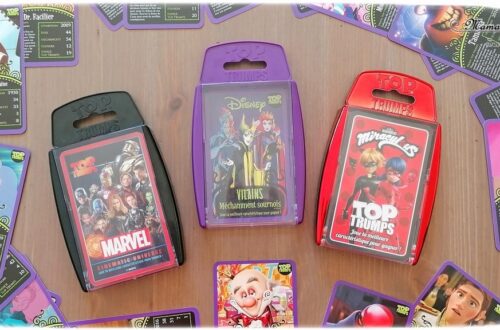 Jeu de société enfants - Top Trumps : des jeux de bataille à l'effigie de nos héros préférés - Super Héros Marvel, Méchants et Vilains de Disney, Miraculous - Winning Moves - Jeu de cartes compact à emporter partout - Voyage - Travail de mathématiques - comparaison de nombres - ludique - mslf