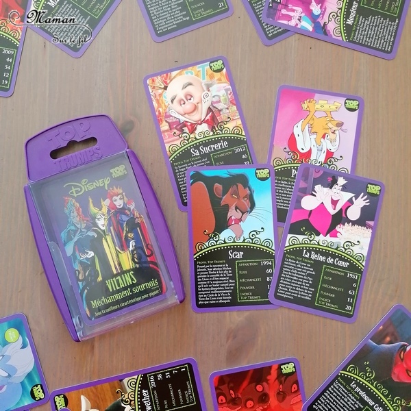 Jeu de société enfants - Top Trumps : des jeux de bataille à l'effigie de nos héros préférés - Super Héros Marvel, Méchants et Vilains de Disney, Miraculous - Winning Moves - Jeu de cartes compact à emporter partout - Voyage - Travail de mathématiques - comparaison de nombres - ludique - mslf