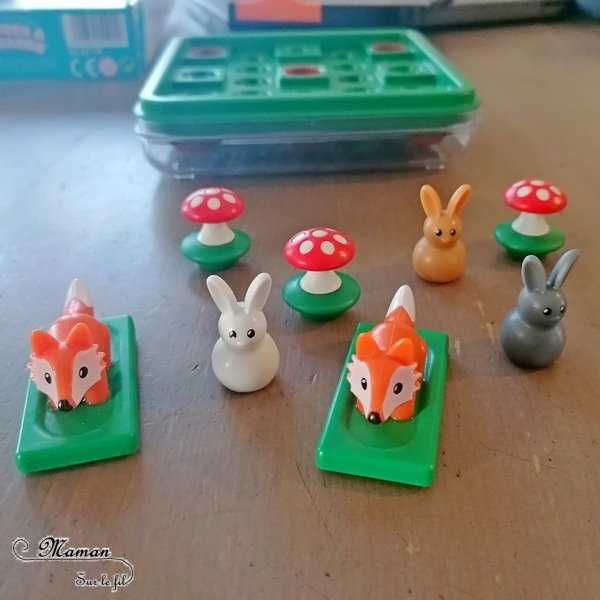 Lièvres et Renard de SmartGames - Jeu de logique et de réflexion enfants - Casse-tête à défis pour 1 joueur - Thème animaux de la forêt, automne et champignons - Planification, intelligence spatiale, résolution de problème - 7 ans et plus - avis - mslf