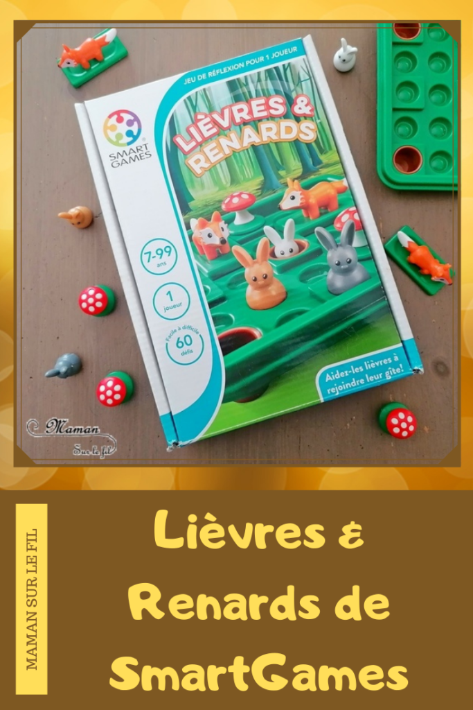 Lièvres et Renard de SmartGames - Jeu de logique et de réflexion enfants - Casse-tête à défis pour 1 joueur - Thème animaux de la forêt, automne et champignons - Planification, intelligence spatiale, résolution de problème - 7 ans et plus - avis - mslf