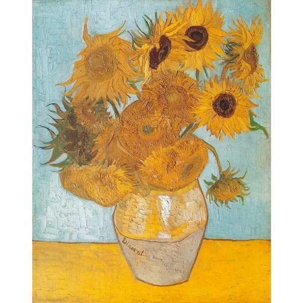 Activité manuelle et créative enfants - Revisiter la série des tableaux Tournesols de Vincent Van Gogh - Peintre hollandais - Découpage, collage, récup' carton, peinture et papier bulle - Découverte de l'art et d'un artiste - Printemps et fleurs - Nature morte - recyclage - Créativité - Europe - Pays-Bas, Hollande, Néerlandais - Découverte d'un pays - Espace et géographie - arts visuels Cycle 1 ou 2 - Maternelle - Tour du monde créatif - mslf