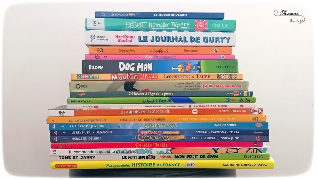 La sélection de 8 livres romans BD d'une fille de 10 – 11 ans : le