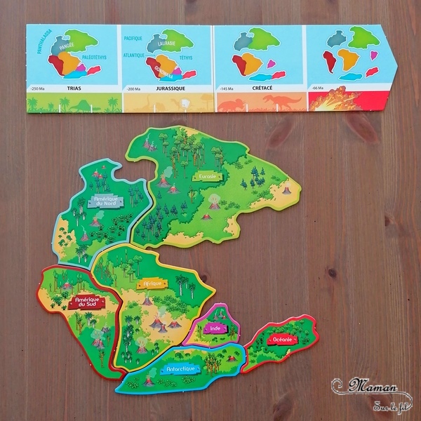 Jeu de société enfants - Défis Nature Grand Jeu Dinosaures de Bioviva - Jeu de plateau et de cartes pour 7 ans et + - Parfait pour aborder le thème de l'histoire, la préhistoire, les dinosaures, la Pangée et le déplacement des continents - Géographie ludique - Test et avis - jeu de cartes bataille - Rapidité, mathématiques et stratégie - fabrication française et éco-conception et production responsable - mslf