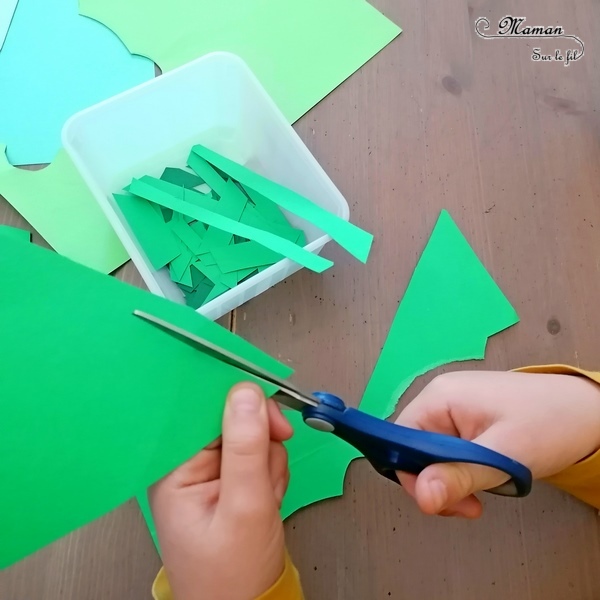 Activité créative et manuelle enfants - Drapeau du Brésil en mosaïque de papiers découpés et collés - Découpage et collage de récup' de chutes de papier - Graphisme Points et écriture - Créativité - Amérique du Sud - Découverte d'un pays - Espace et géographie - Tour du monde créatif - arts visuels et atelier maternelle , Cycle 1, 2 et 3 - mslf