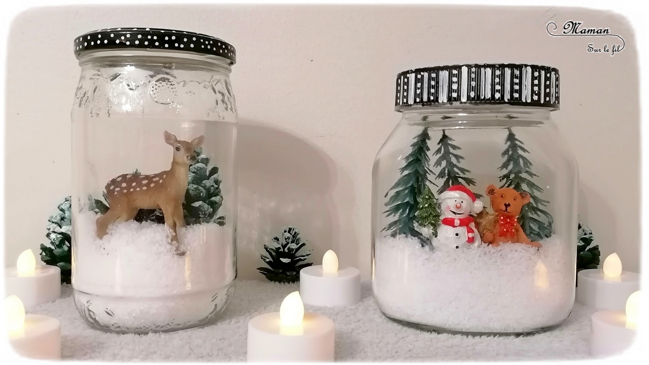 Décoration De Noël à Fabriquer Pour Adultes Déco de Noël : nos bocaux d'hiver {Activité} - Maman Sur Le Fil