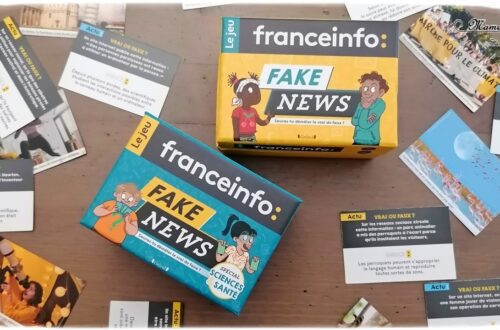 Jeu de société enfants - Fake News de Gründ - Jeu de cartes petit format pour 7 ans et + - Parfait pour aborder le thème de l'information, des réseaux sociaux d'Internet - Apprendre à démêler le vrai du faux - Aiguiser son sens critique et de l'observation - avec Franceinfo - apprendre à repérer les fausses informations - Animaux, société, politique, Culture, Sport, technologie, sciences et santé - Jeu de voyage - Test et avis - jeu de cartes éducatif - parfait à utiliser en classe ou en famille - en cycle 2 ou 3 - mslf