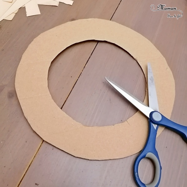 Activité manuelle et créative enfants - Fabriquer une couronne d'hiver avec un vieux livre jauni - Décoration de porte - Saisons - Pages découpées, roulées, collées - Motricité fine - blanc et bleu - Récup et surcyclage - recyclage de livres abimés - Bricolage et Créativité - arts visuels Elémentaire, maternelle, Cycle 1, 2 - mslf